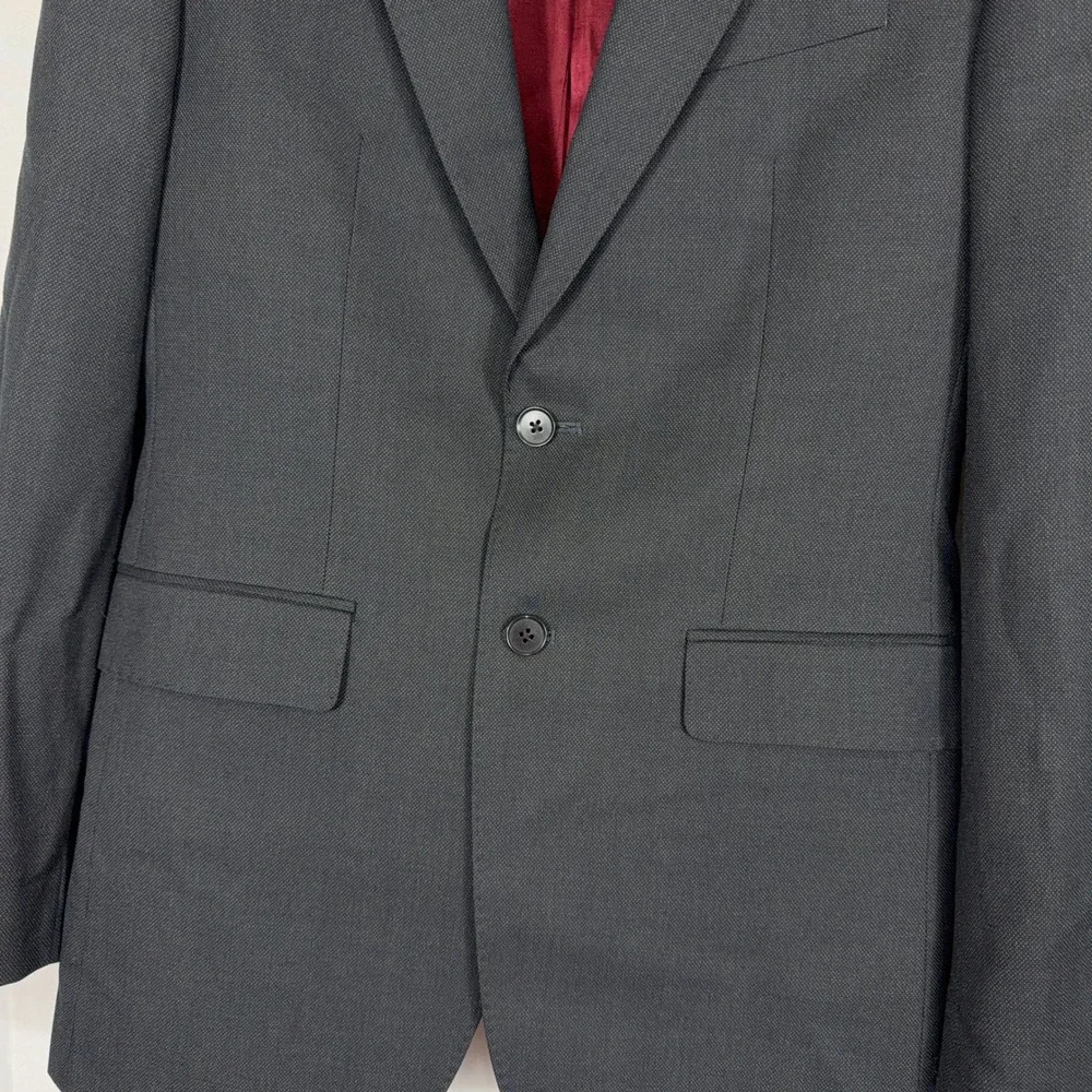 Charles Tyrwhitt Blazer Slim Fit‎ Super 120s Wool Half Canvas Grey Mens 38L